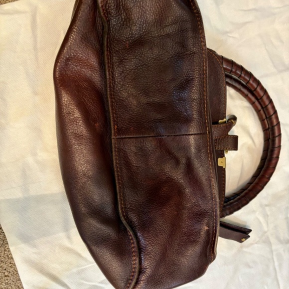 Chloe Marcie Medium Zip Leather Satchel Bag with dust bag 🌻🧡 - Picture 11 of 16